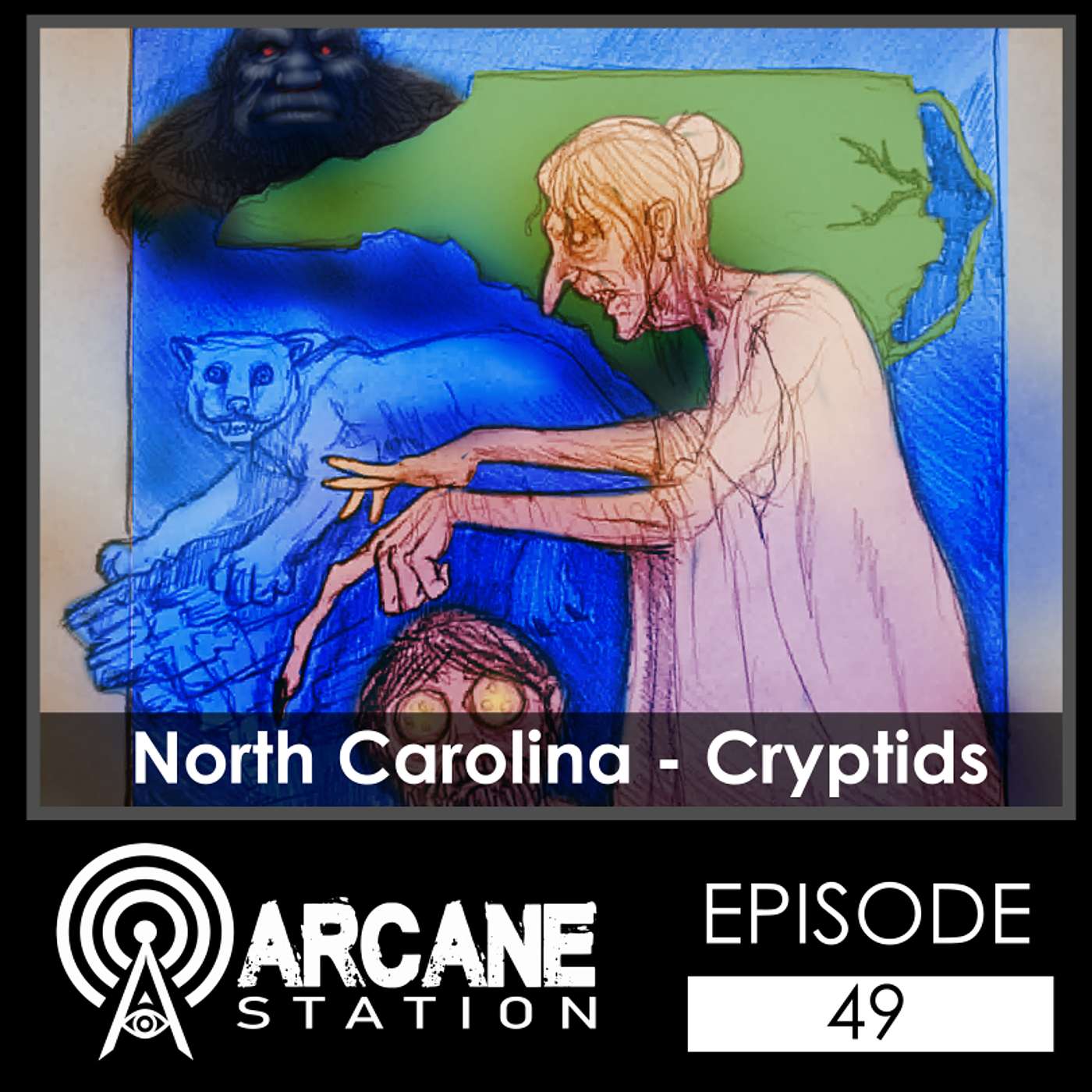 Episode 49 - North Carolina - Cryptids episode artwork