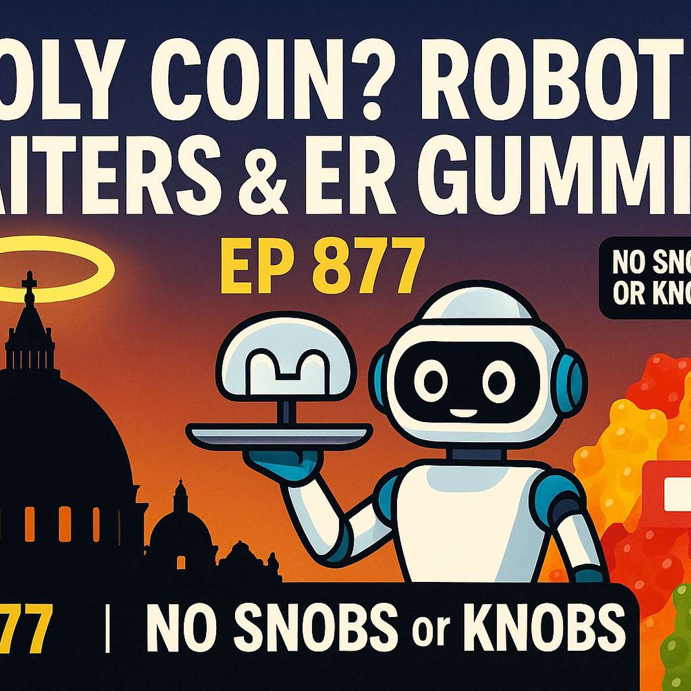 Vatican’s “Holy Coin,” Robot Waiters, and ER Gummies: This Week’s Wildest  Ep 877 episode artwork