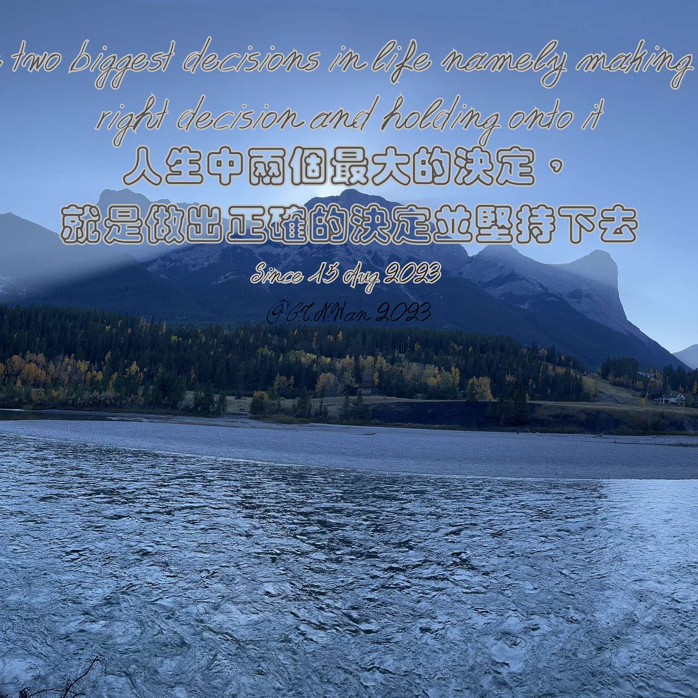 44.The two biggest decisions in life namely making the right decision and holding onto it (English) episode artwork