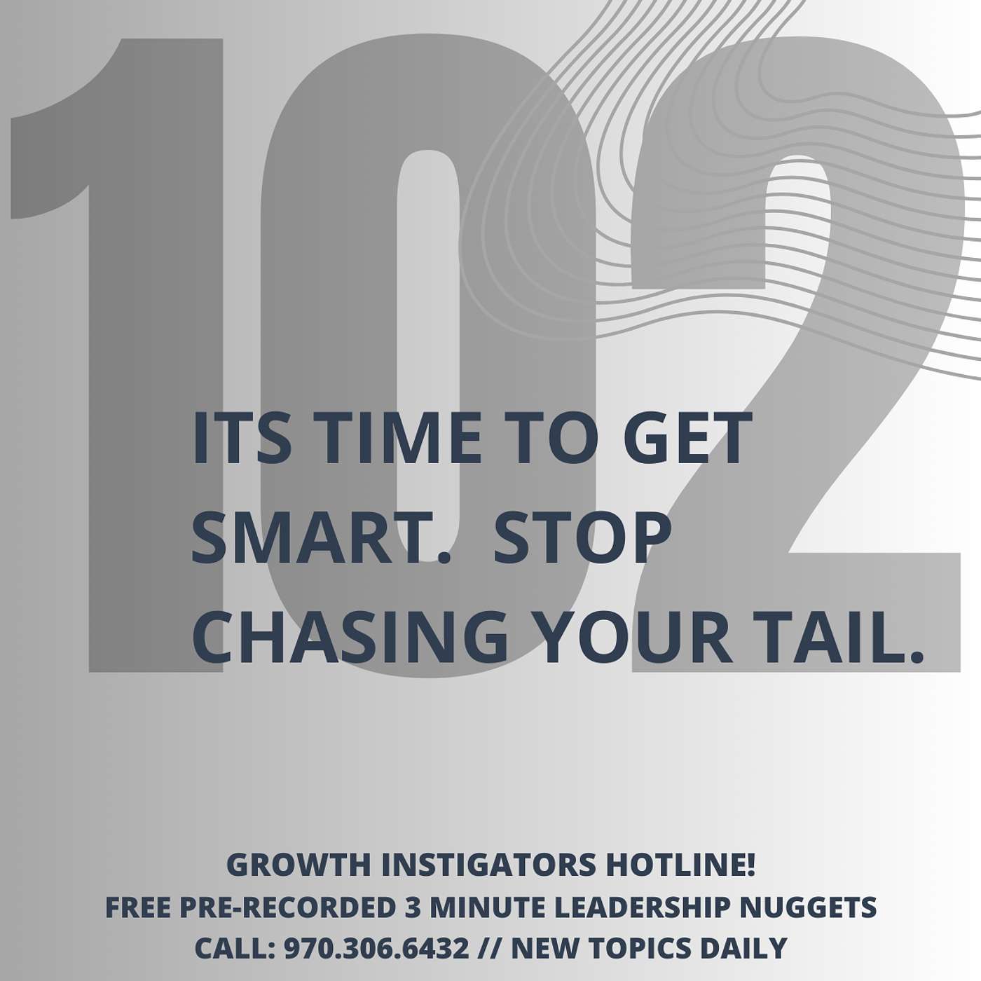 #102 It's time to get smart.  Stop chasing your tail. episode artwork