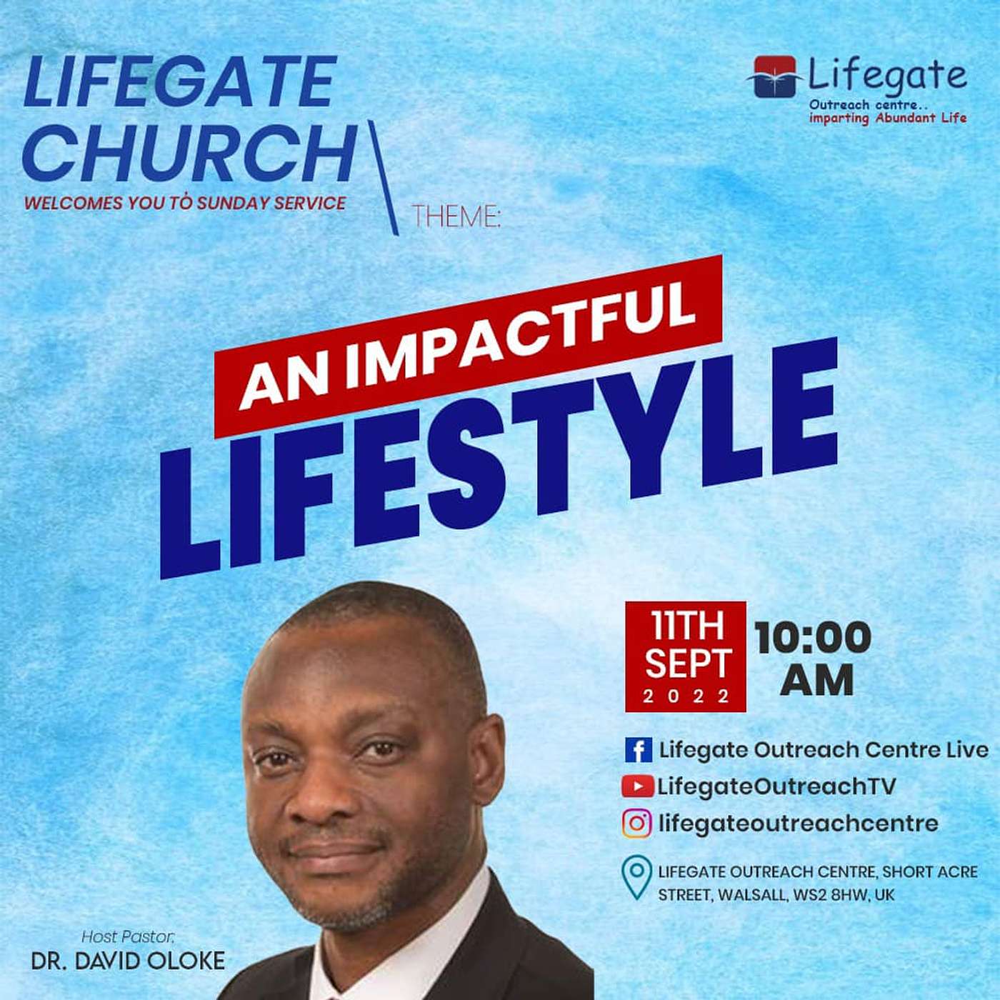 An Impactful Lifestyle - Lifegate Church - 11.9.22 episode artwork