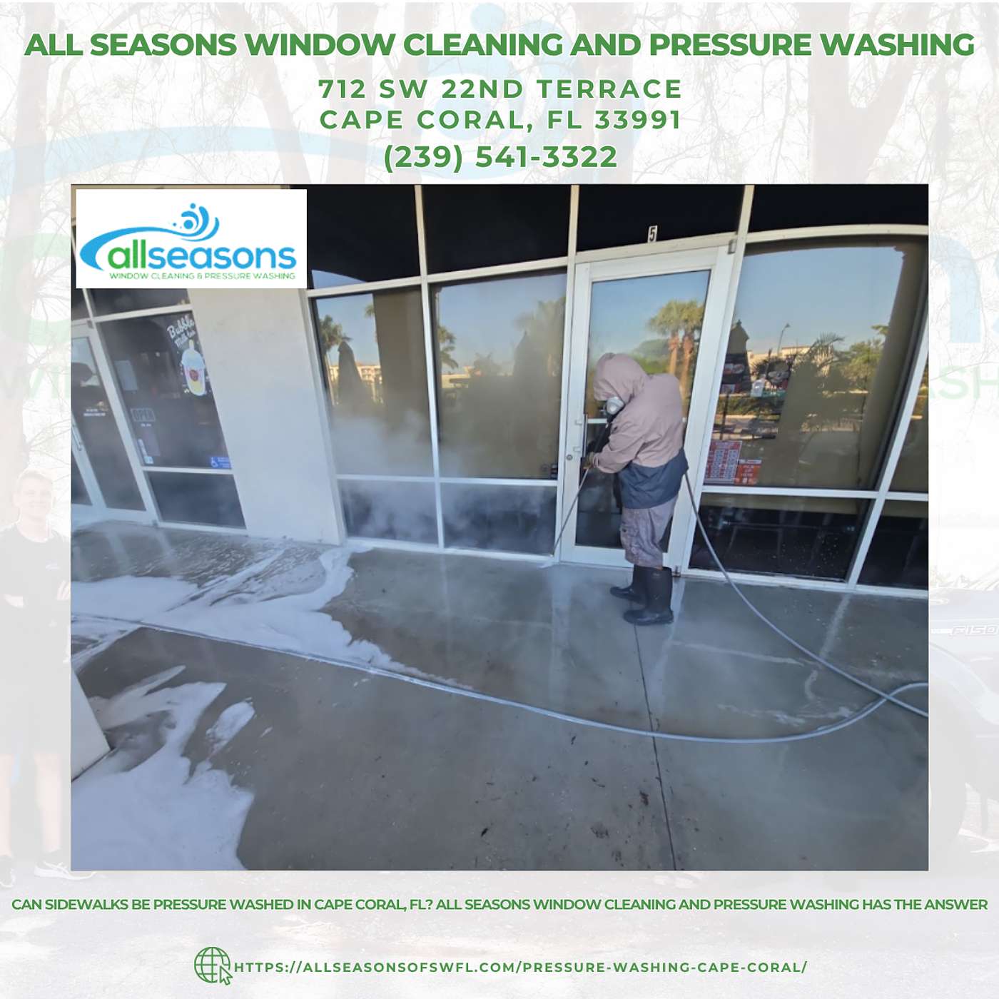 Can Sidewalks Be Pressure Washed in Cape Coral, FL? All Seasons Window Cleaning and Pressure Washing Has the Answer episode artwork