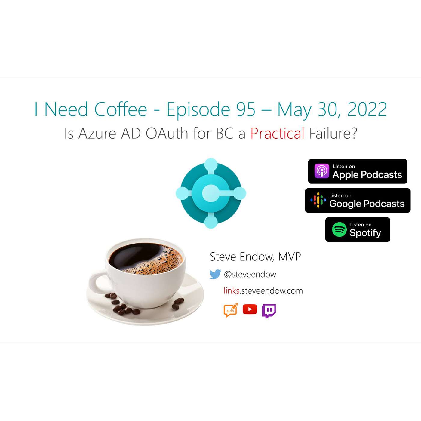 I Need Coffee: Episode 95 - Is Azure AD OAuth v2.0 for BC a Practical Failure?