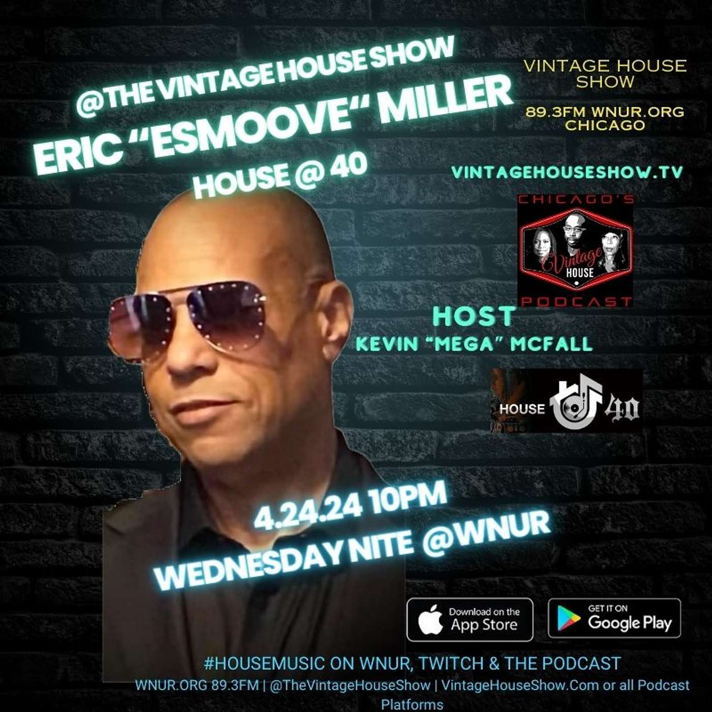 Pioneer, Producer, Historian and Grammy Nominee Eric Esmoove Miller on the Vintage House Show.
