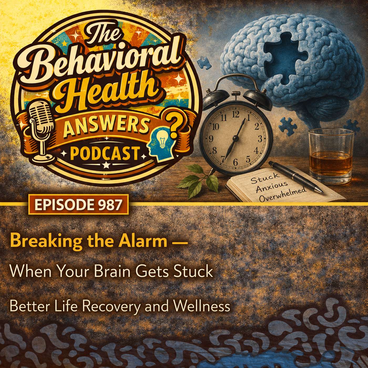 Episode 987: Breaking the Alarm - When Your Brain Gets Stuck | Better Life Recovery and Wellness episode artwork