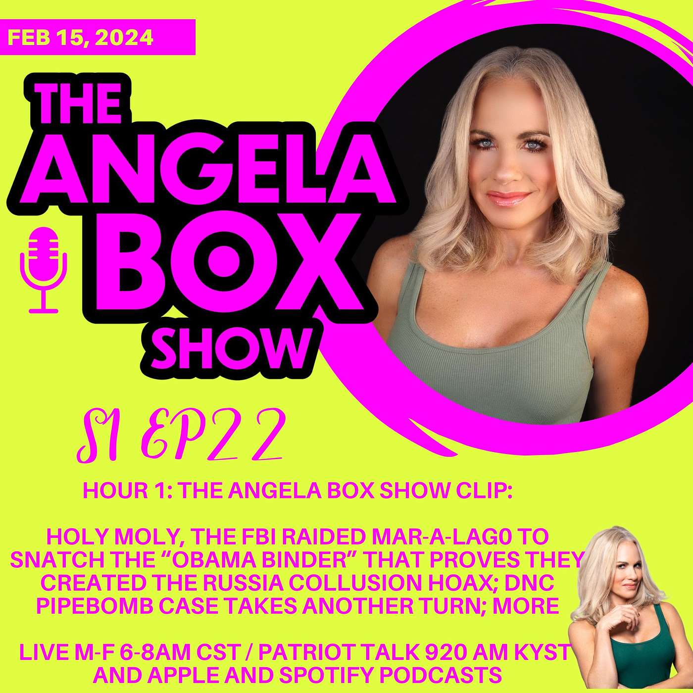 The Angela Box Show - February 15, 2024 S1 Ep22 - HOUR 1