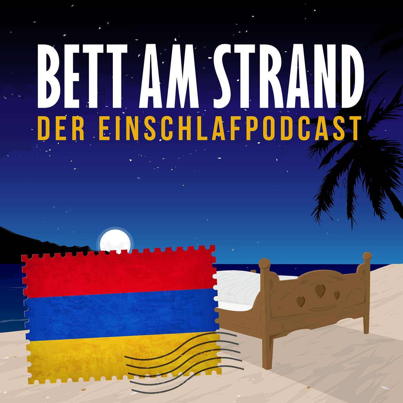 Bett am Strand | Einschlafen zu Reisegeschichten