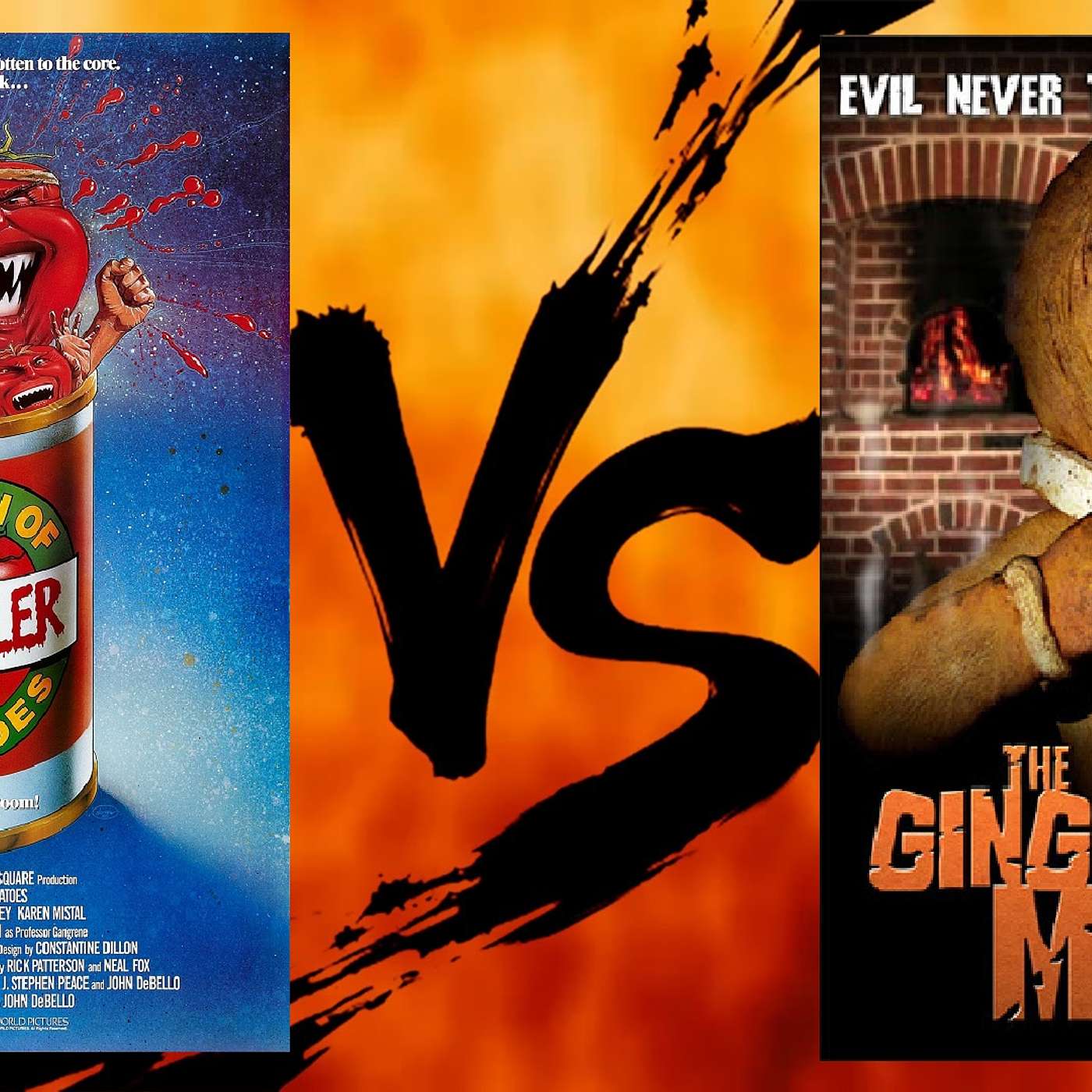 #020: Return of the Killer Tomatoes vs Gingerdead Man episode artwork