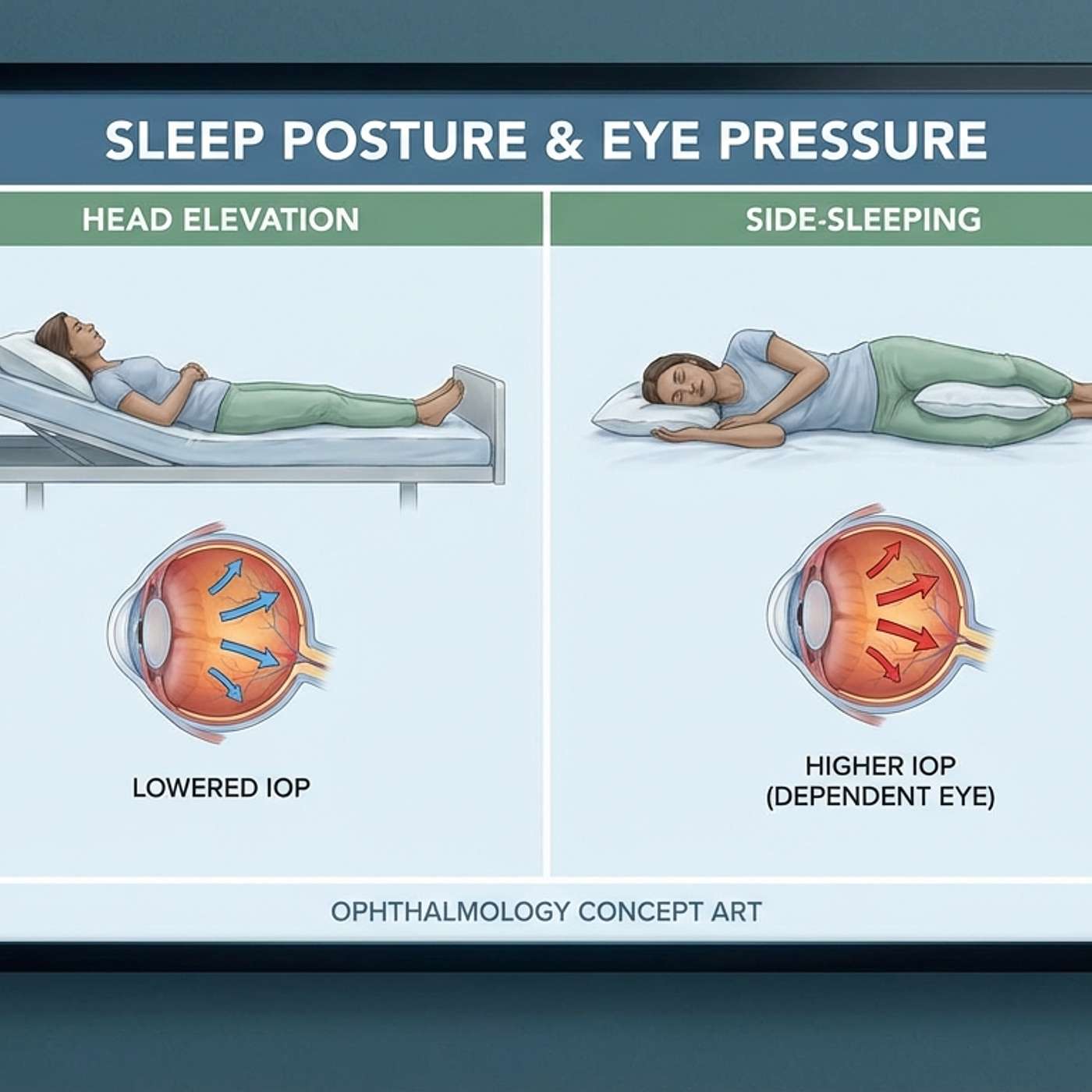 Sleep Posture Hacks: Head Elevation and Side-Sleeping Effects on Eye Pressure episode artwork