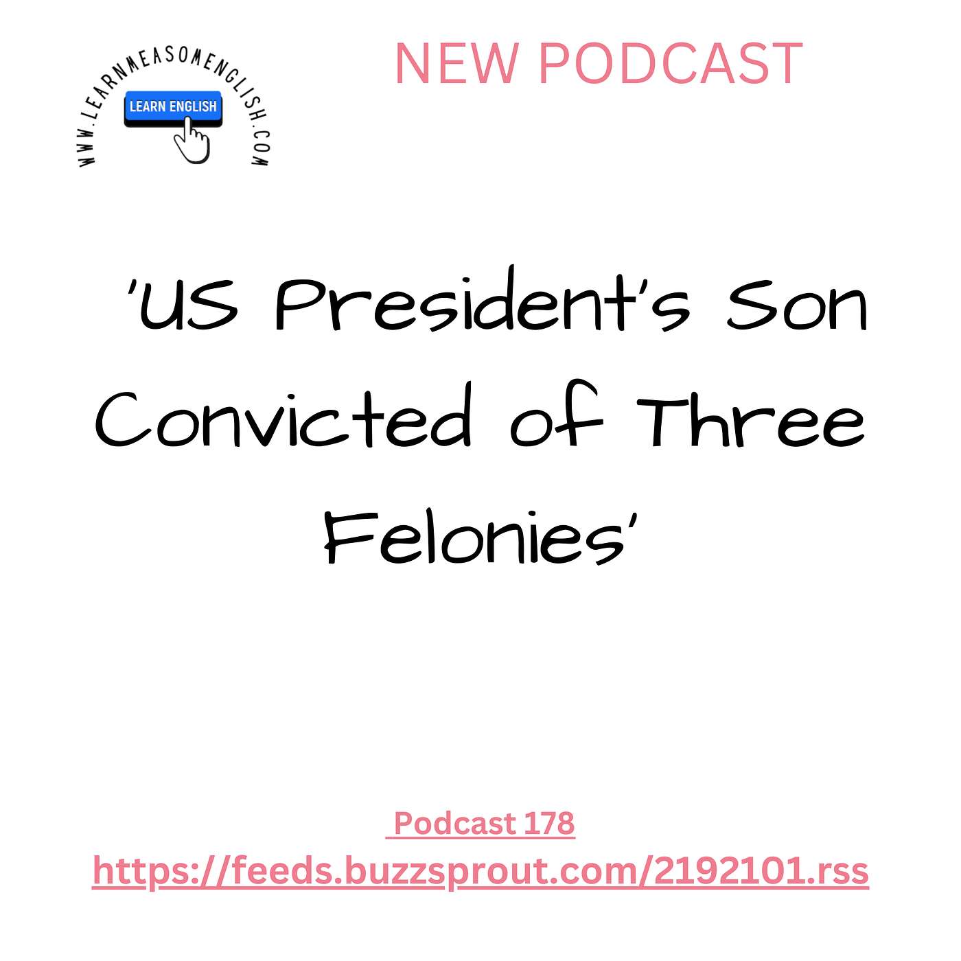 cover of episode Daily English News 178 'US President's Son Convicted of Three Felonies'