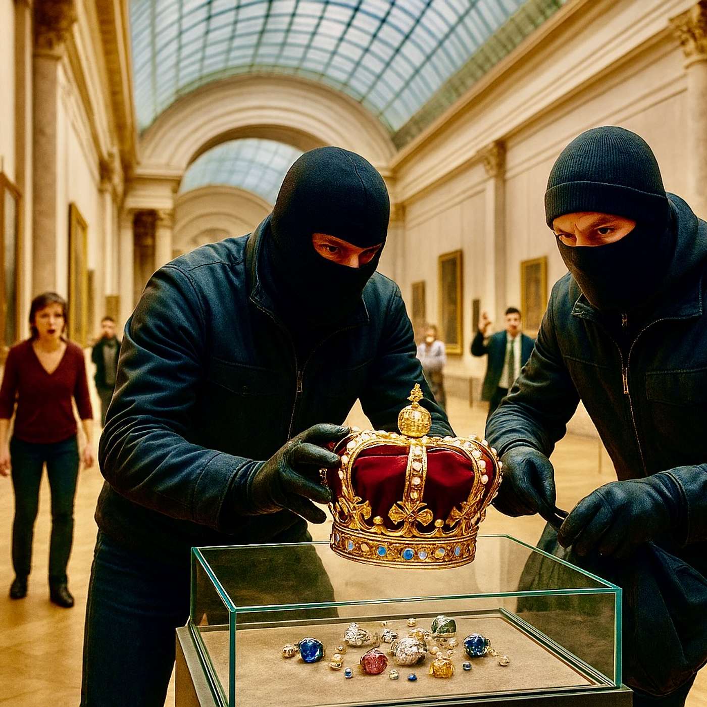 Cambriolage (burglary) au musée du Louvre 👑 😱 Le « casse du siècle » ! FREE episode - DELF A2 / B1 - Compréhension orale - French Intermediate Level