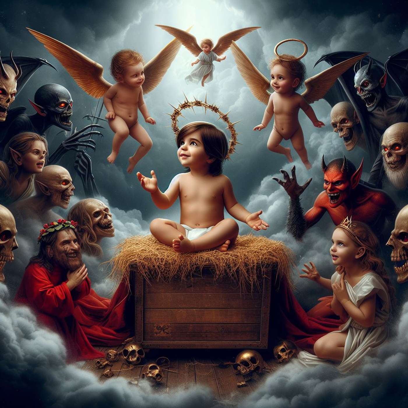 405 Thou Little Tiny Child Acapella Hymns solo Nicholas Mazzio Lauren Mazzio The Rain