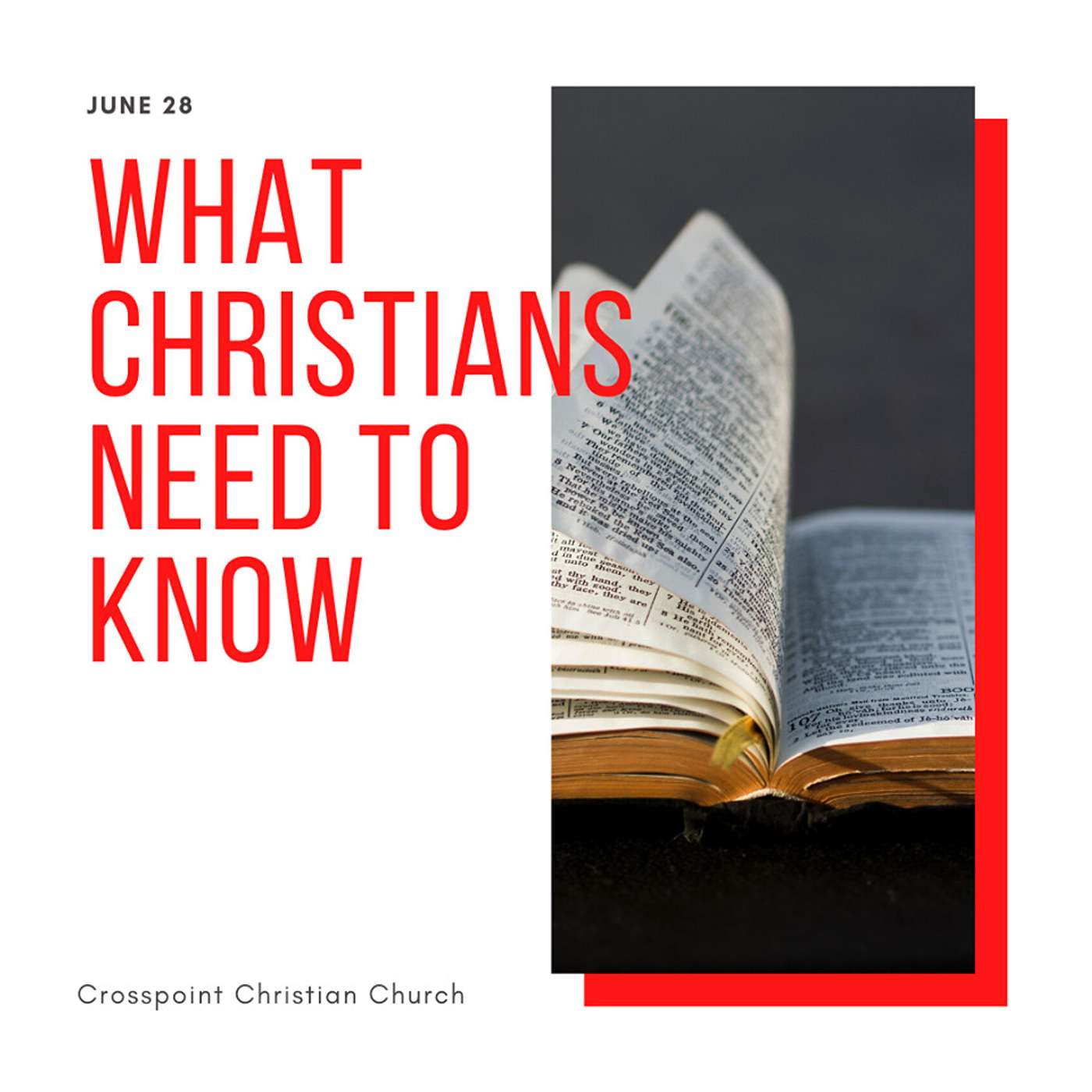 What Christians Need to Know