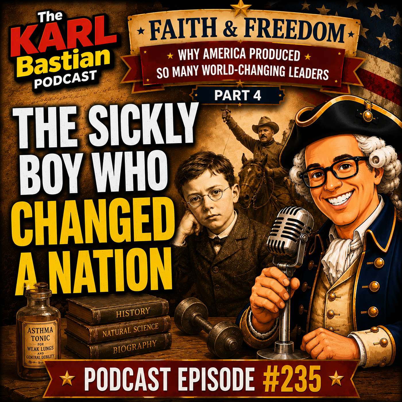The Sickly Boy Who Became a Rough Rider | Faith & Freedom #4 | Karl Bastian Podcast #235 episode artwork