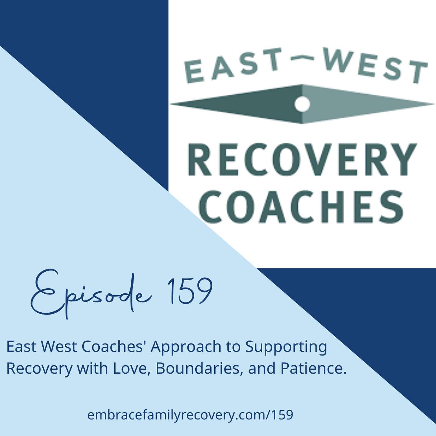 Ep 159 - East West Coaches' Approach to Supporting Recovery with Love, Boundaries, and Patience.