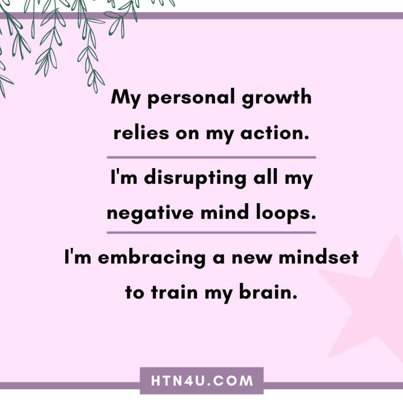 HTN4U Unlimiting Affirmations on Mindset #173
