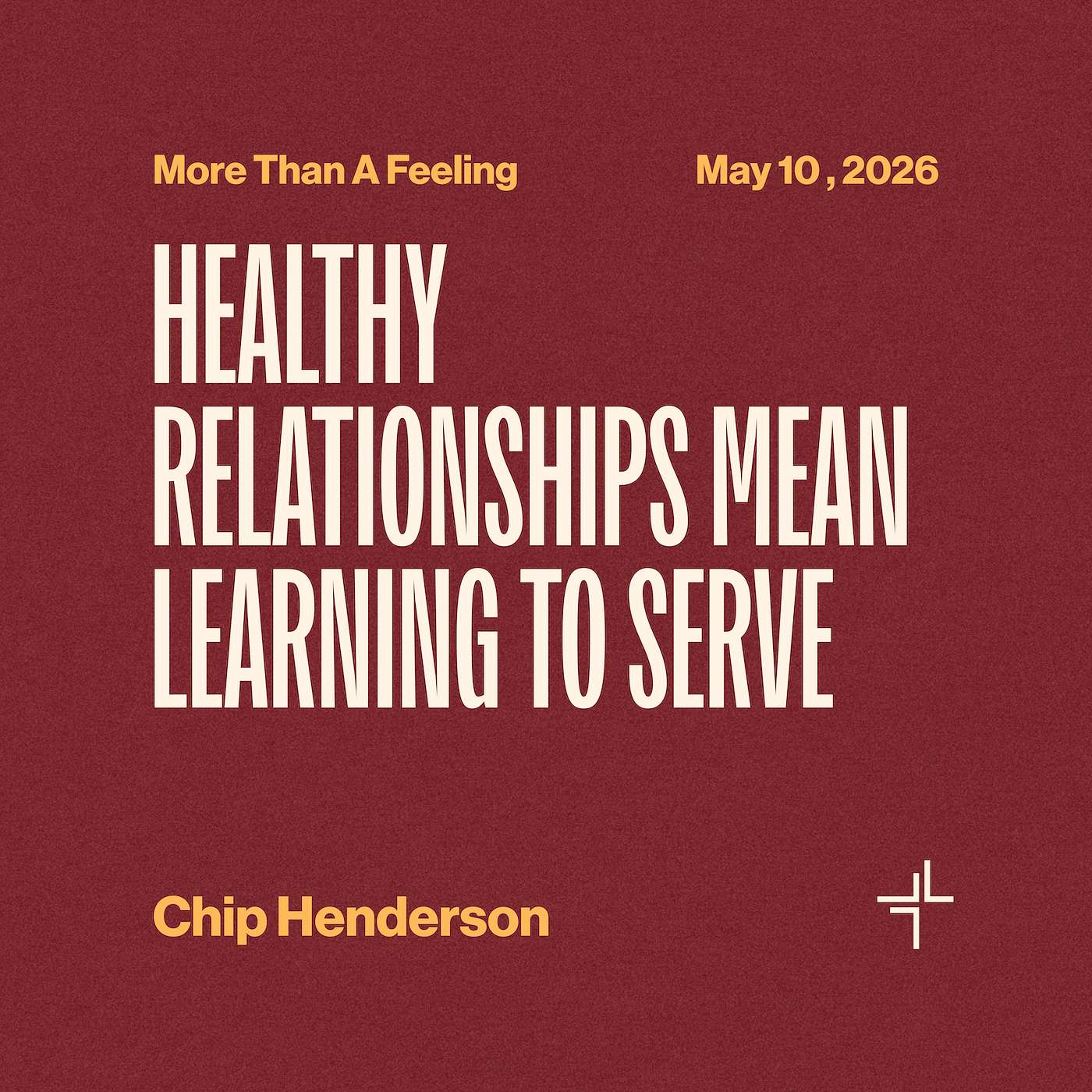 Healthy Relationships Mean Learning To Serve