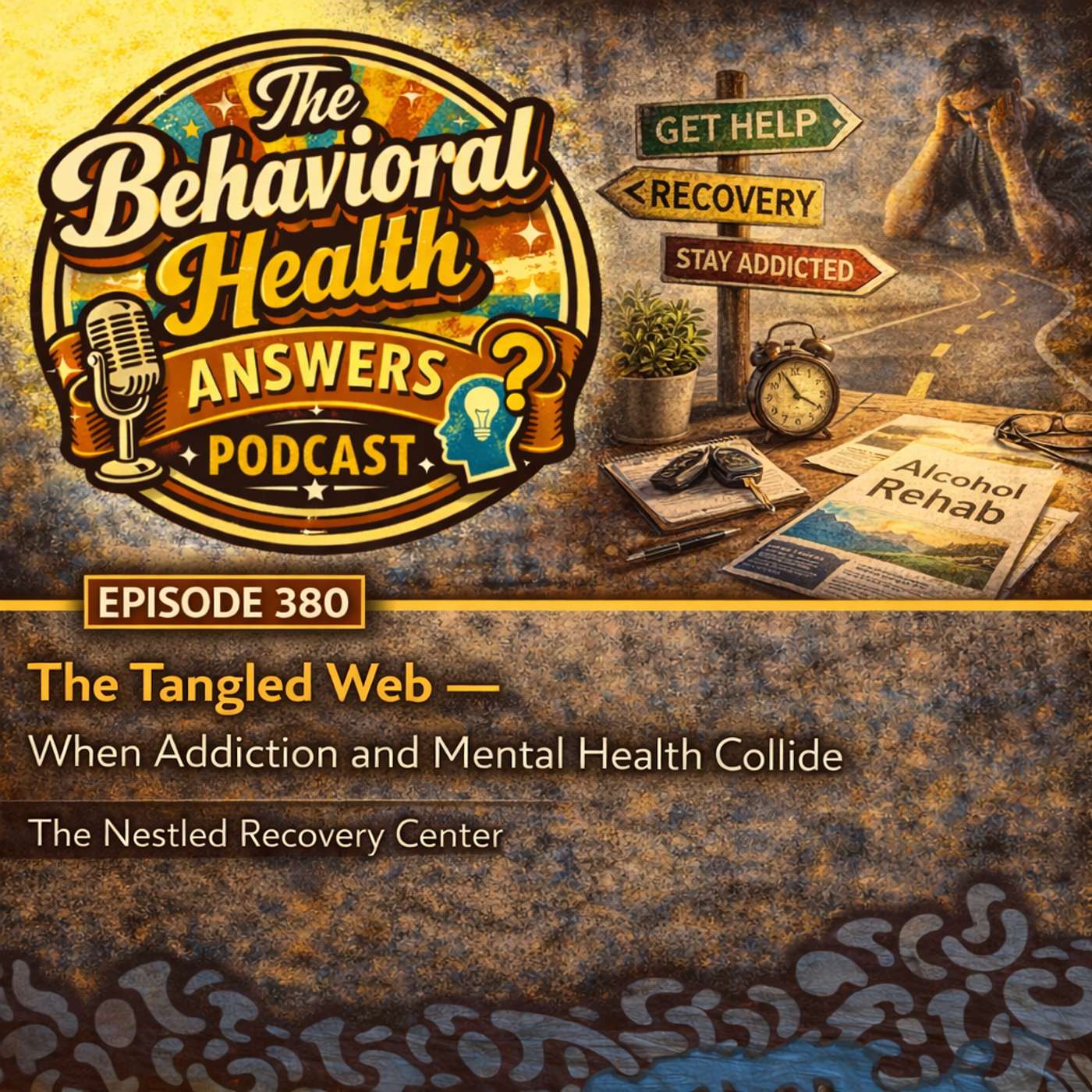 Episode 380: The Tangled Web - When Addiction and Mental Health Collide | The Nestled Recovery Center episode artwork
