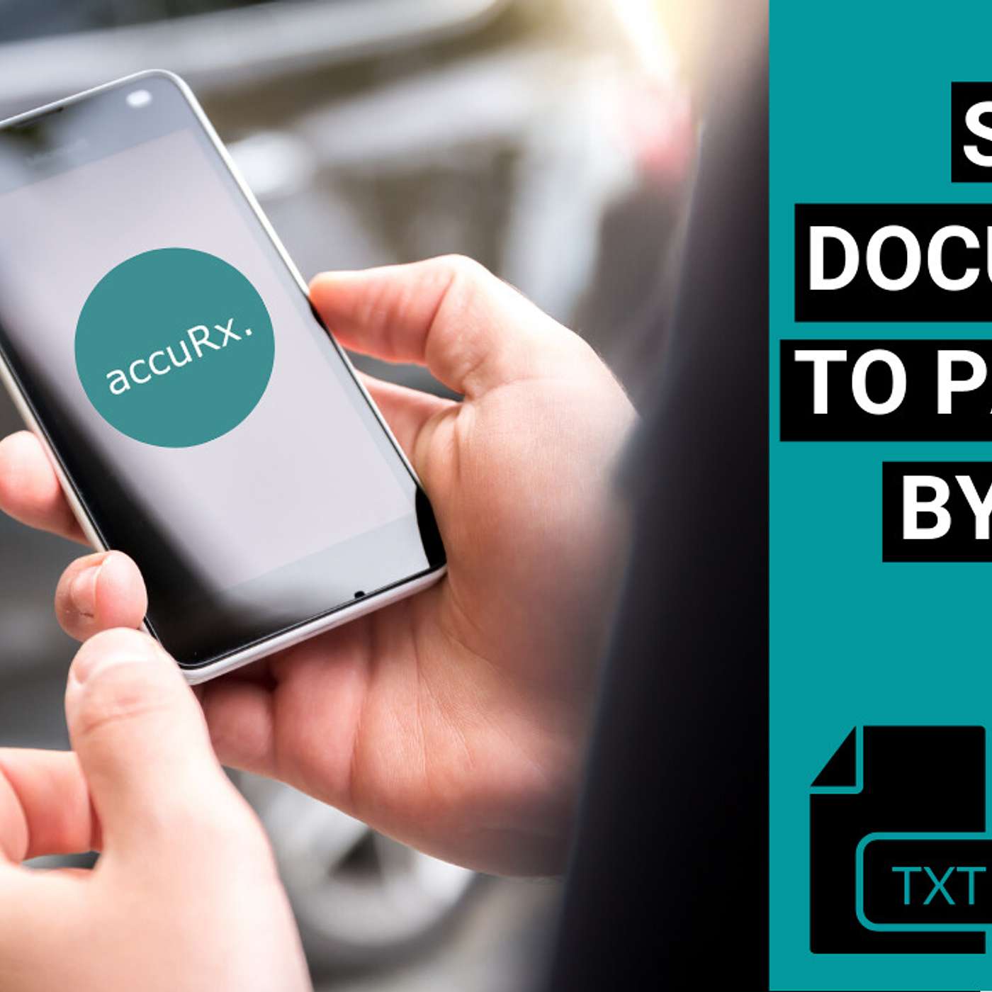 Send documents to patients by text with AccuRx