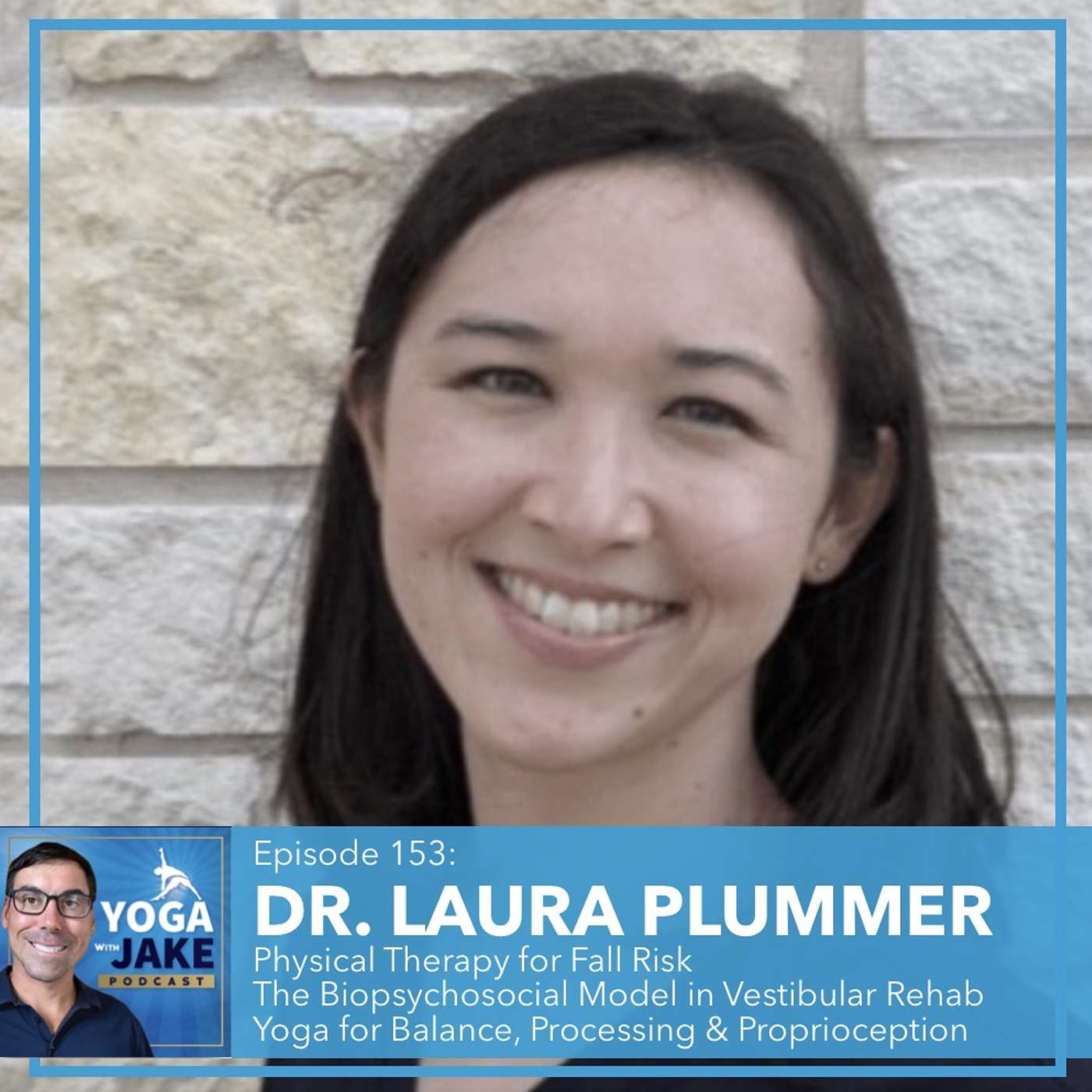 Dr. Laura Plummer: Physical Therapy For Fall Risks. The Biopsychosocial Model in Vestibular Rehab. Yoga For Balance, Processing and Proprioception.