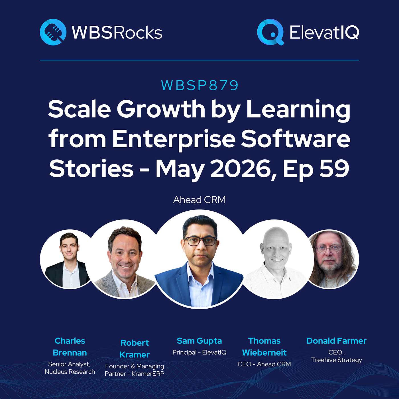 WBSP879: Scale Growth by Learning from Enterprise Software Stories - May 2026, Ep 59, an Objective Panel Discussion episode artwork