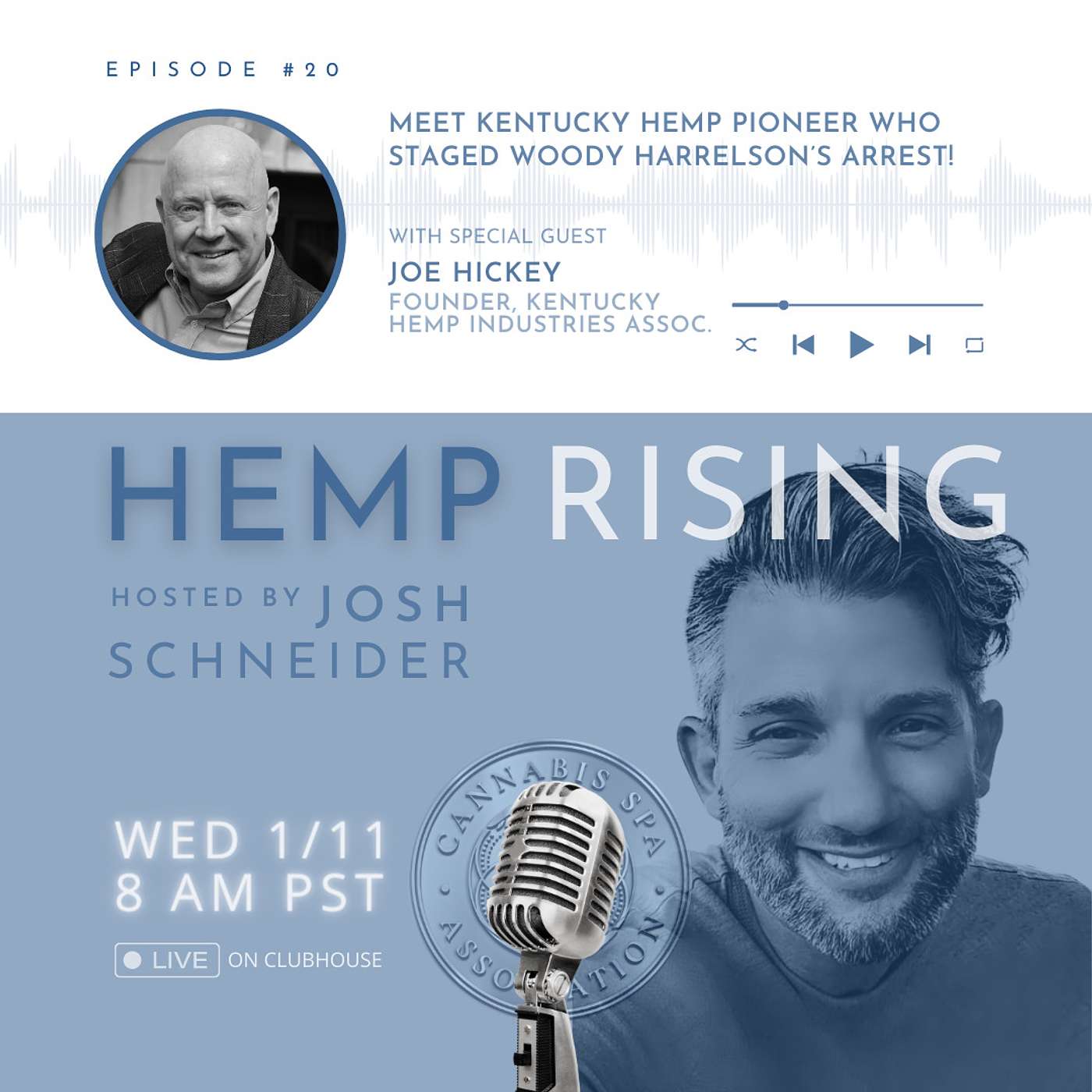 Ep. 20 - Meet the Kentucky Hemp Pioneer Who Got Woody Harrelson arrested; Joseph Hickey, Founder of Kentucky Hemp Industries Assoc.