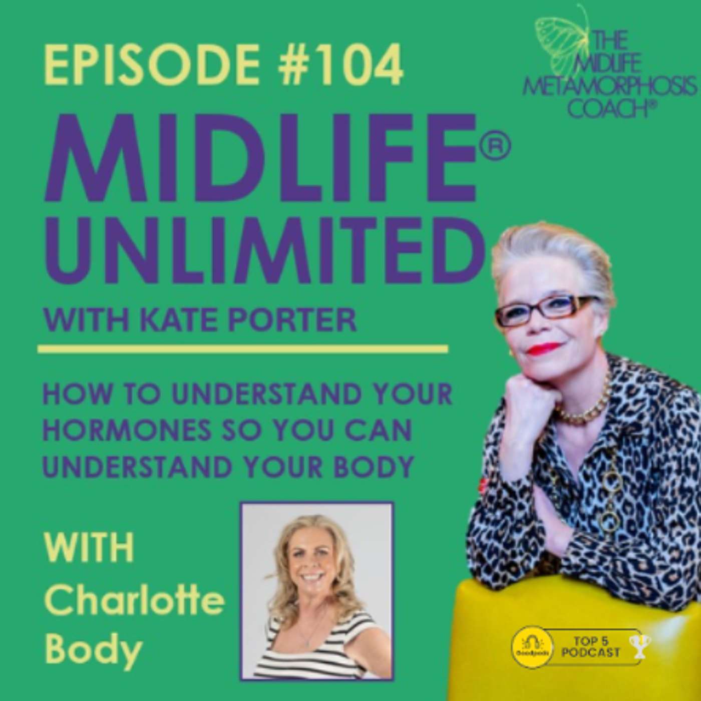 How to Understand your Hormones so you Understand Your Body as a Midlife woman with Guest Charlotte Body episode artwork