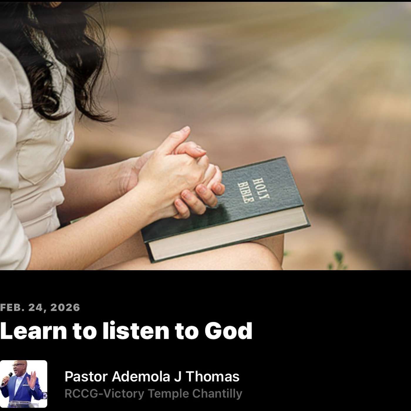 Learn to listen to God episode artwork