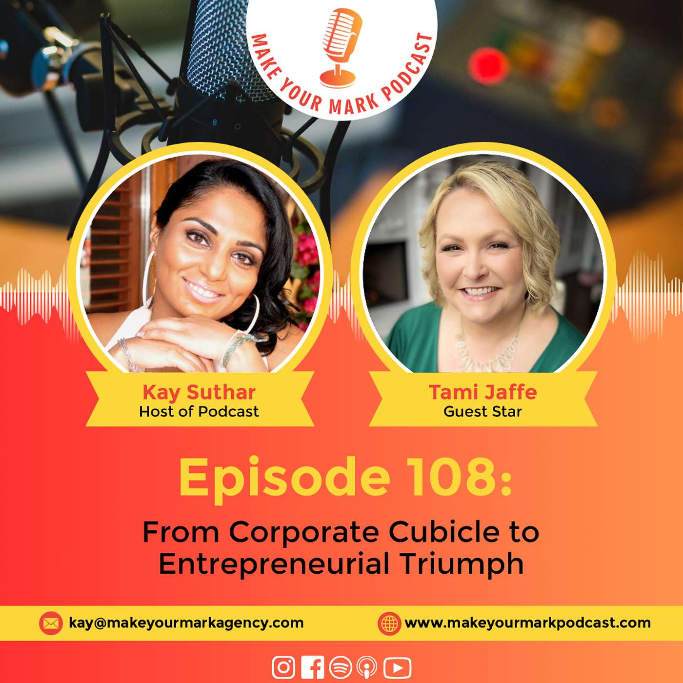 MYM 108: | From Corporate Cubicle to Entrepreneurial Triumph: Unleashing the Power of Self-Awareness with Tami Jaffe!
