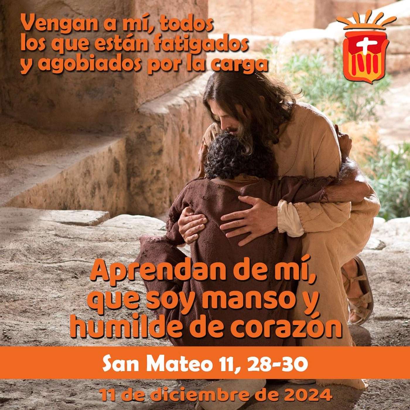 2024-12-11 San Mateo 11, 28-30: Miércoles II Adviento