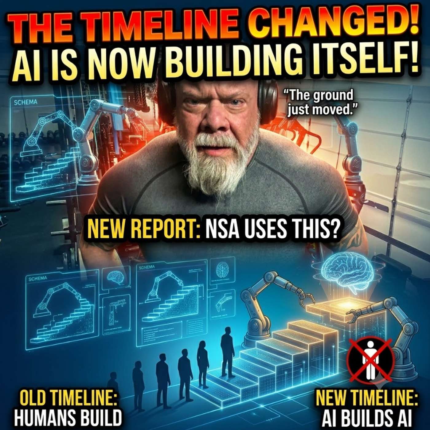 AI is building itself and humans are not able to compete at that level...