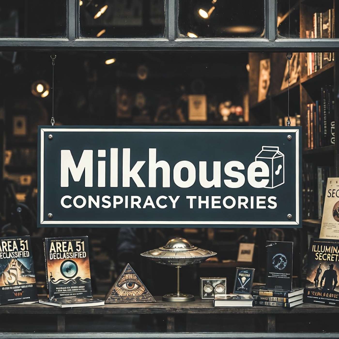Milkhouse: Conspiracy Theories - The Real Men in Black, UFOs, Eden & The Great Flood episode artwork