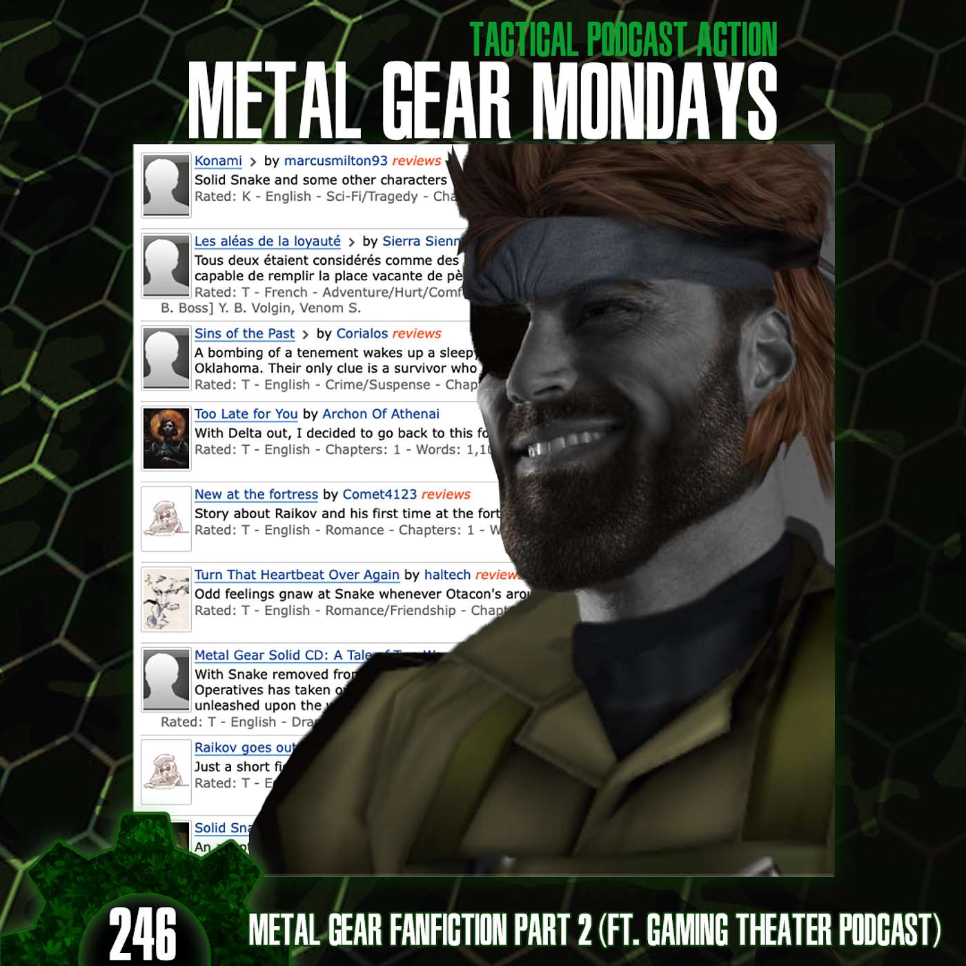 #246: Metal Gear Fanfiction Vol. II (feat. Gaming Theater Podcast) #246: Metal Gear Fanfiction Vol. II (feat. Gaming Theater Podcast)
