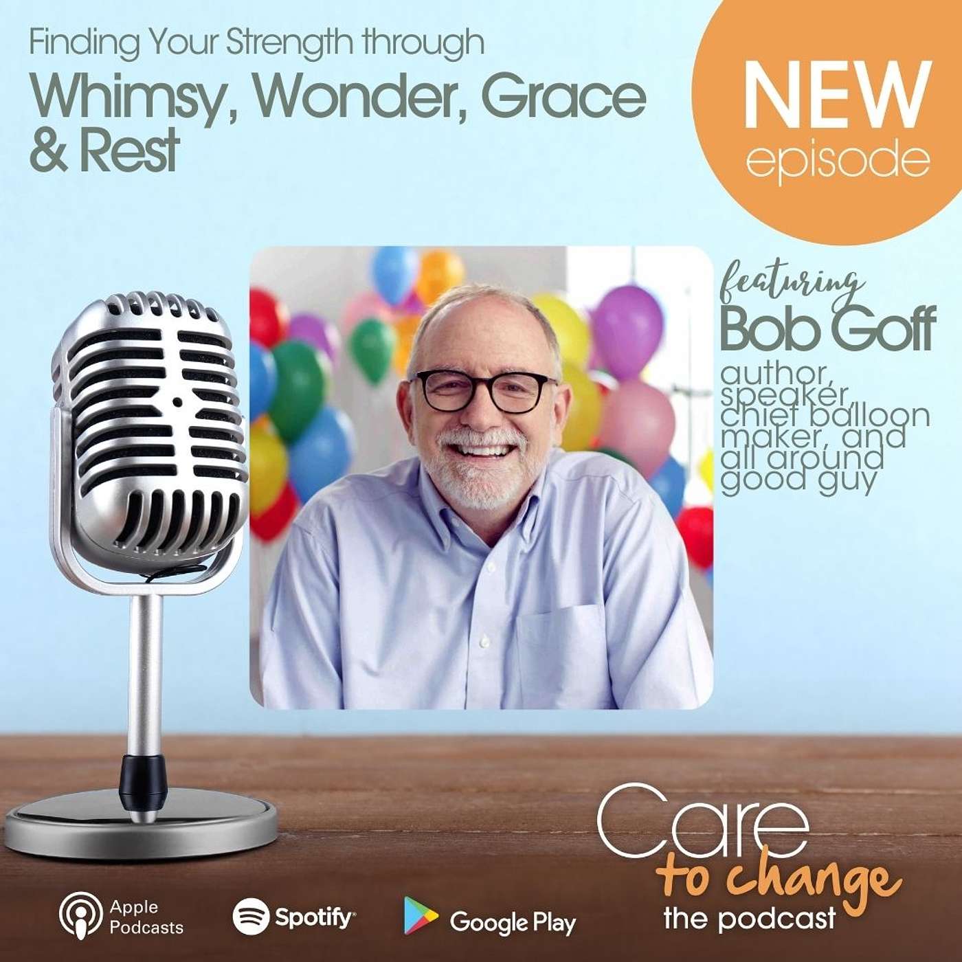 What Brings Strength? Whimsy, Wonder, Grace and Rest, featuring guest Bob Goff episode artwork