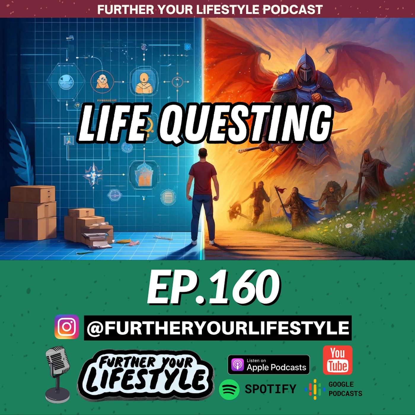 EP. 160 - Master Life's Quests by Applying RPG Strategies | Further Your Lifestyle Podcast