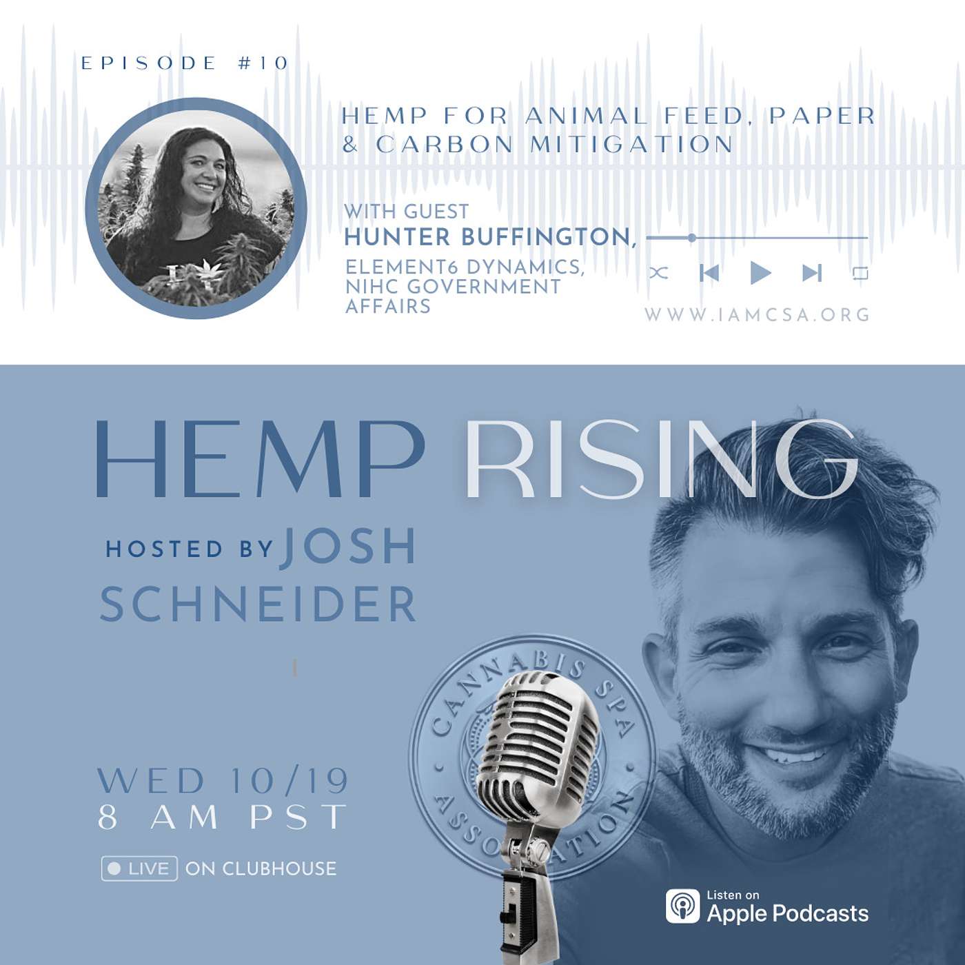 Ep.10 - Hemp for Animal Feed, Paper & Carbon Mitigation w/ Hunter Buffington, NIHC Government Affairs, Element6