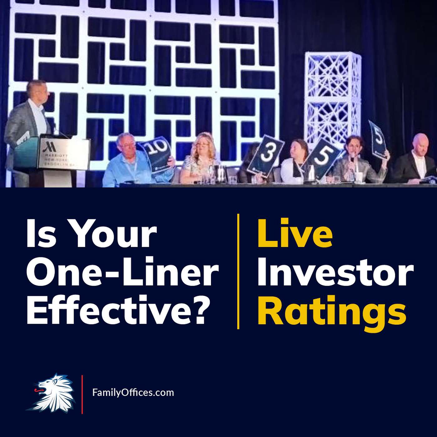 Live Investor Ratings - Hear Investor's First Impressions on a Brand Name and/or 10-Second Pitch