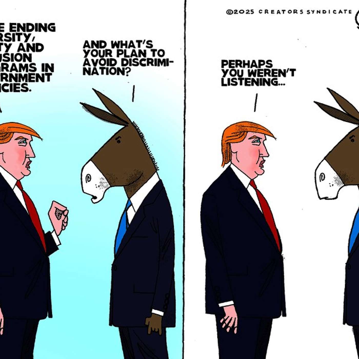 Mr. Trump is emptying the Federal trash can!