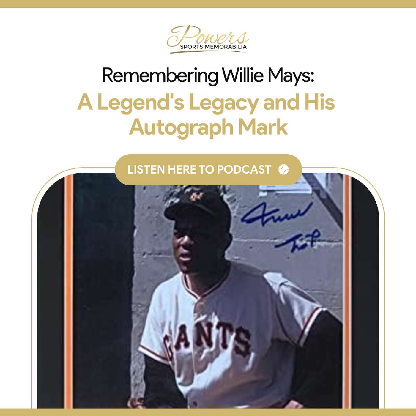 Remembering Willie Mays: A Legend's Legacy and His Autograph Market