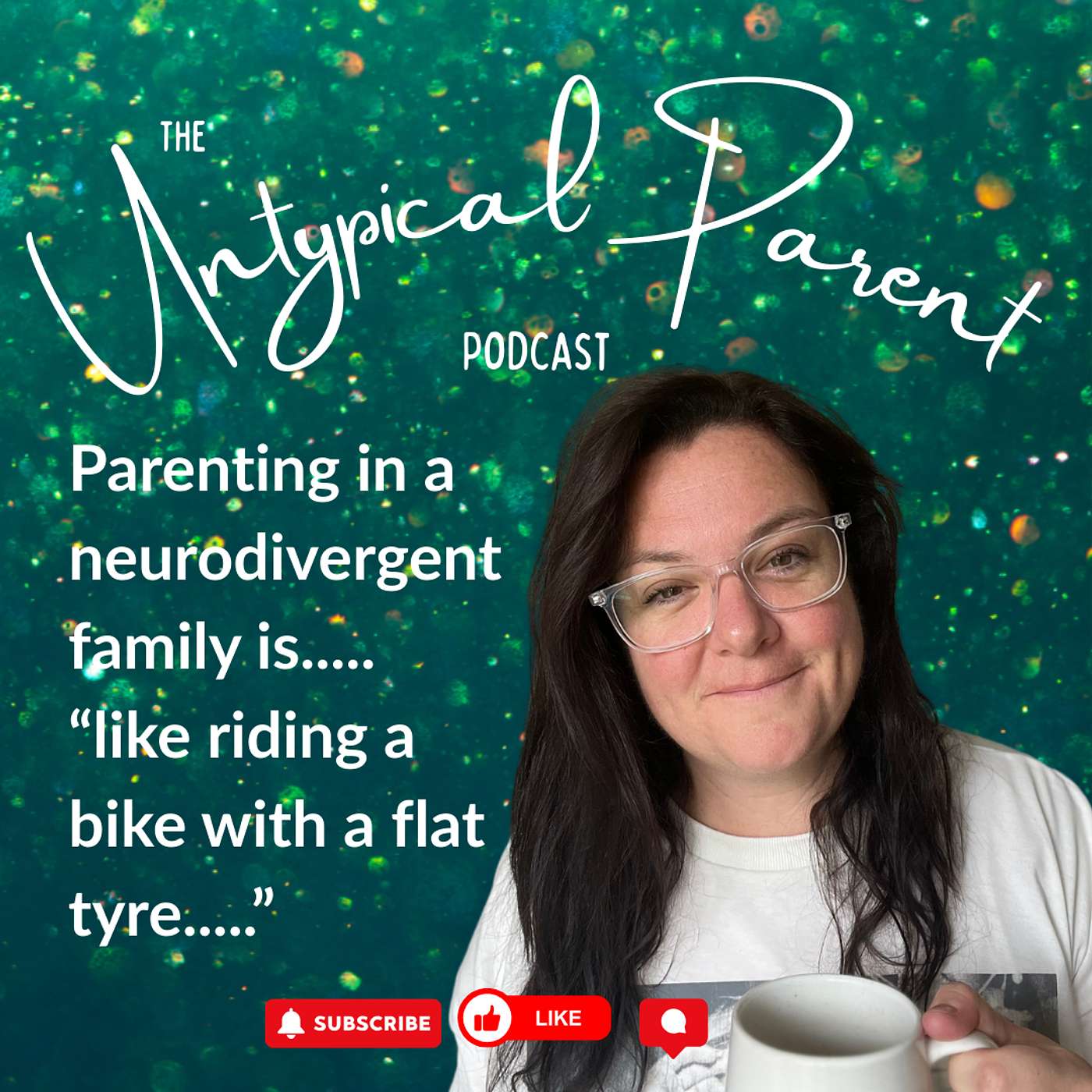 Parenting in a neurodivergent family is...... like riding a bike with a flat tyre... Parenting in a neurodivergent family is...... like riding a bike with a flat tyre...