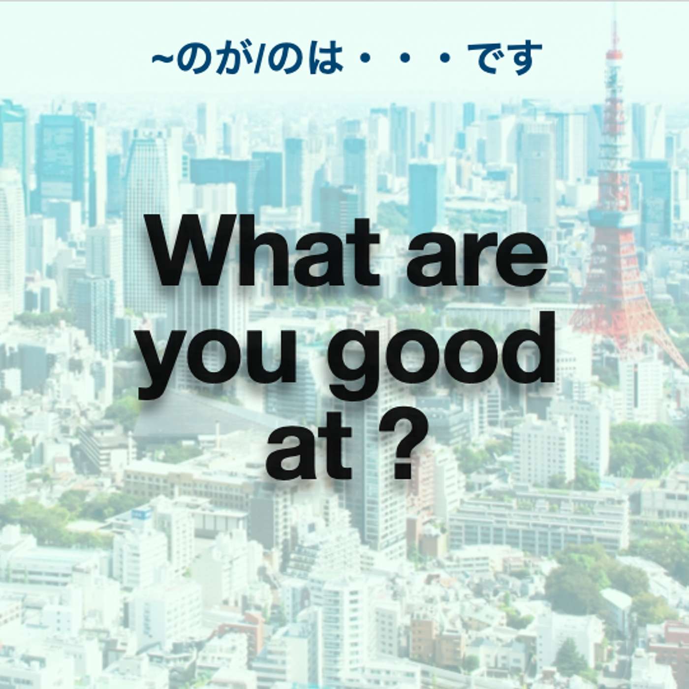 112 [✐3,4]What are you good at? + Shadowing