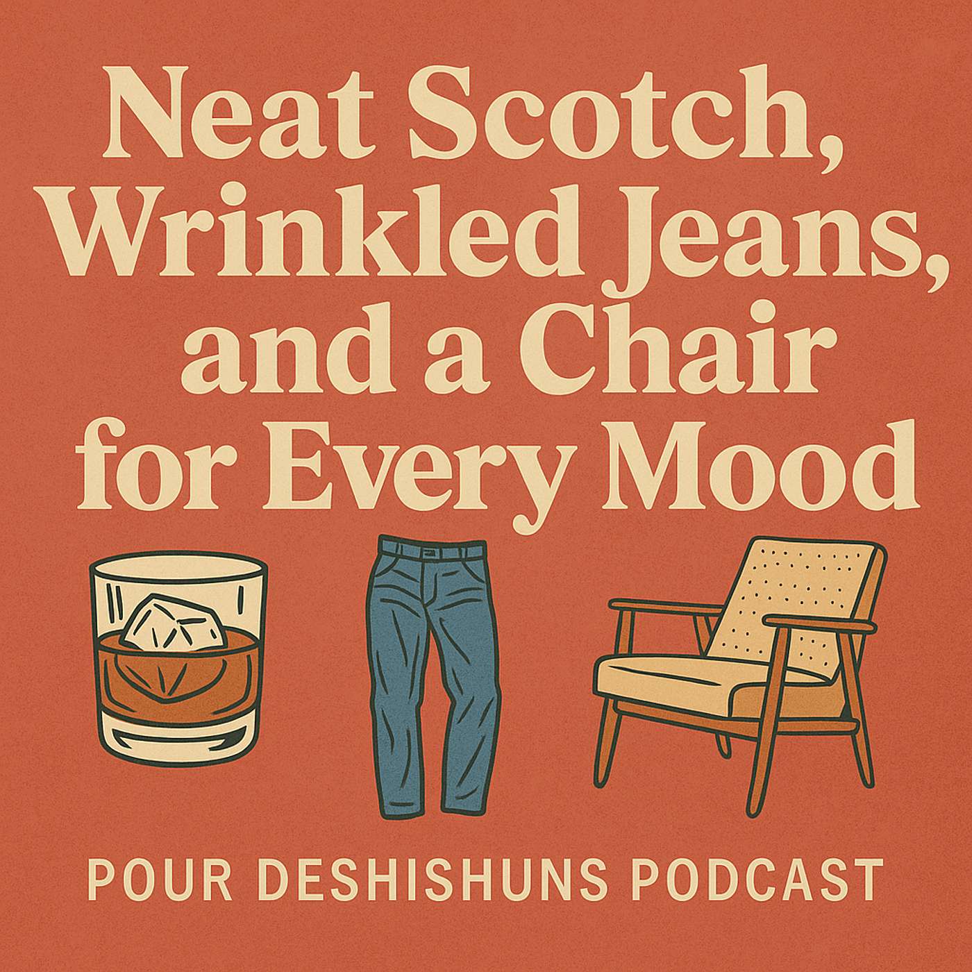 078 - Neat Scotch, Wrinkled Jeans, and a Chair for Every Mood