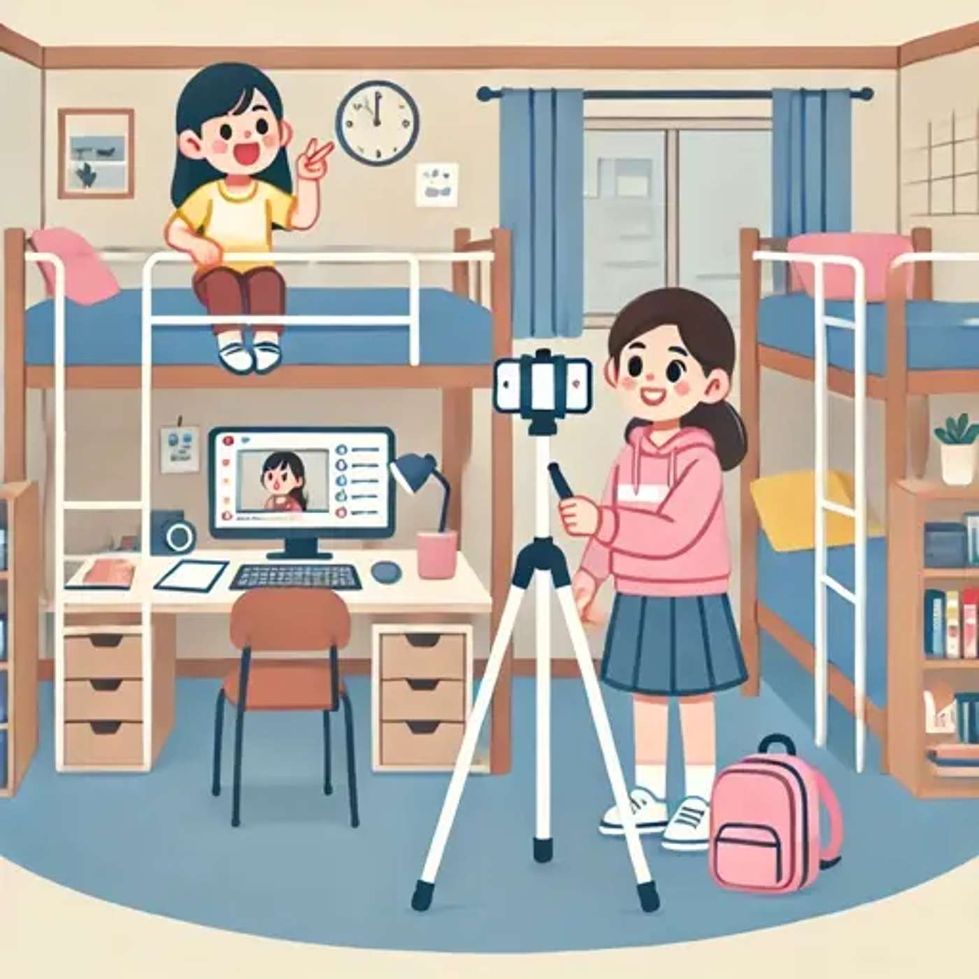 宿舍可以随便直播吗？ - Can You Livestream Freely in the Dorm? [HSK 3]