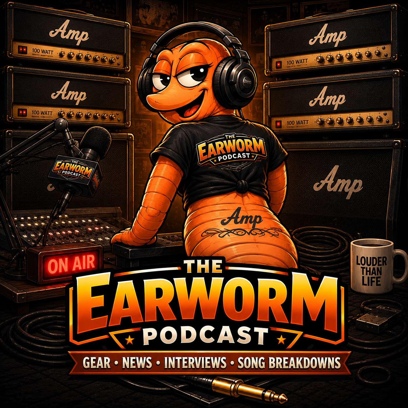 The Earworm Podcast - Episode 10 Amp Stamp!  The interview w/ John Capito BLACK TAPE AMPS! episode artwork