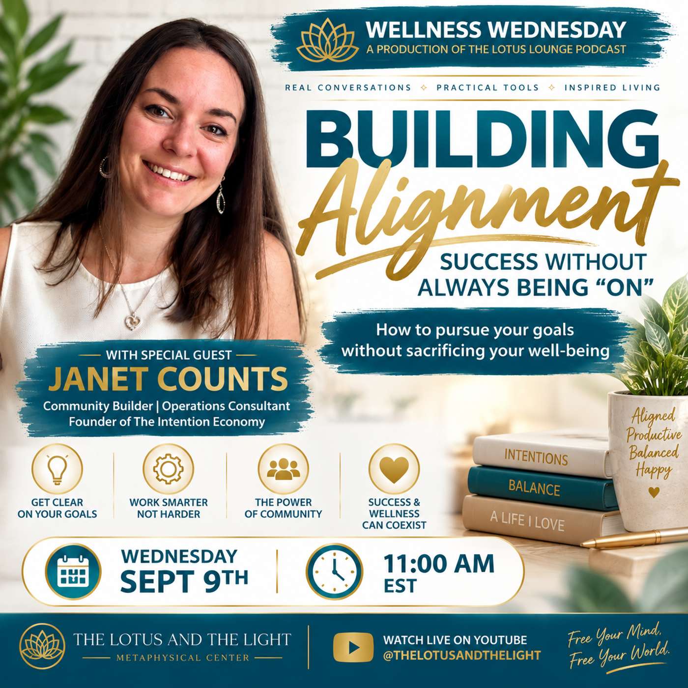 Wellness Wednesday-Building Alignment: Success Without Always Being “On” episode artwork