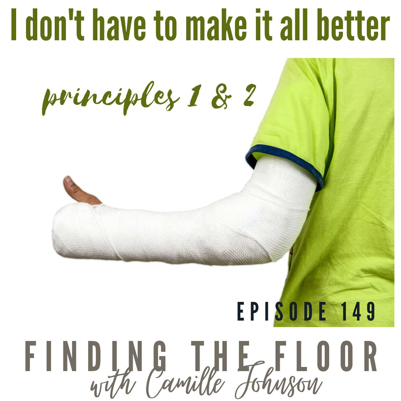 I don't have to make everything all better - principles 1 & 2 episode artwork