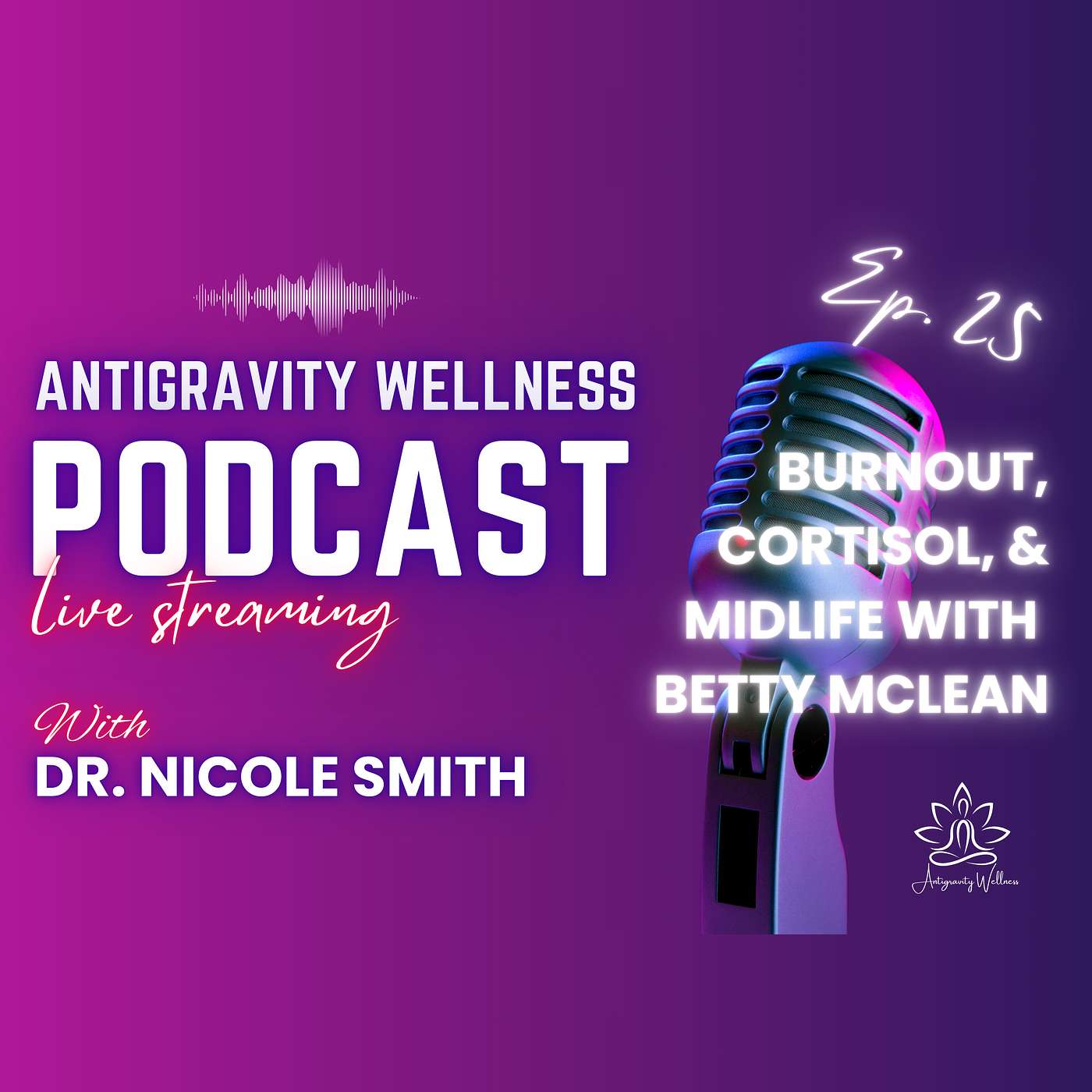 Episode 25: Burnout, Cortisol & Perimenopause with Betty McLean, RN episode artwork