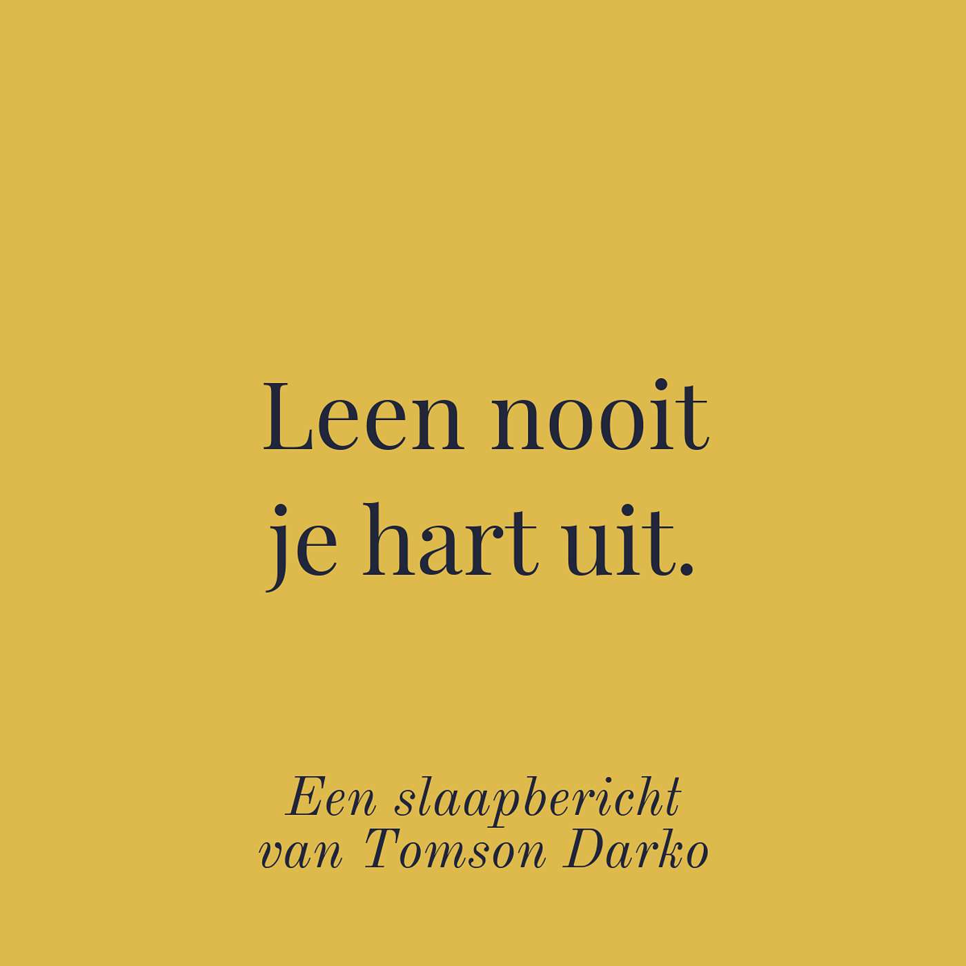 In slaap vallen met melancholie van Tomson Darko