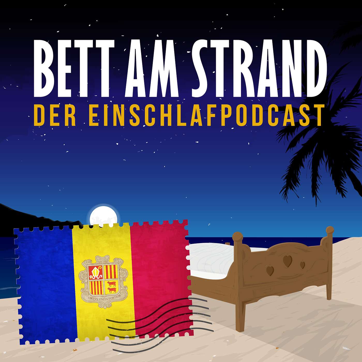 Bett am Strand | Einschlafen zu Reisegeschichten
