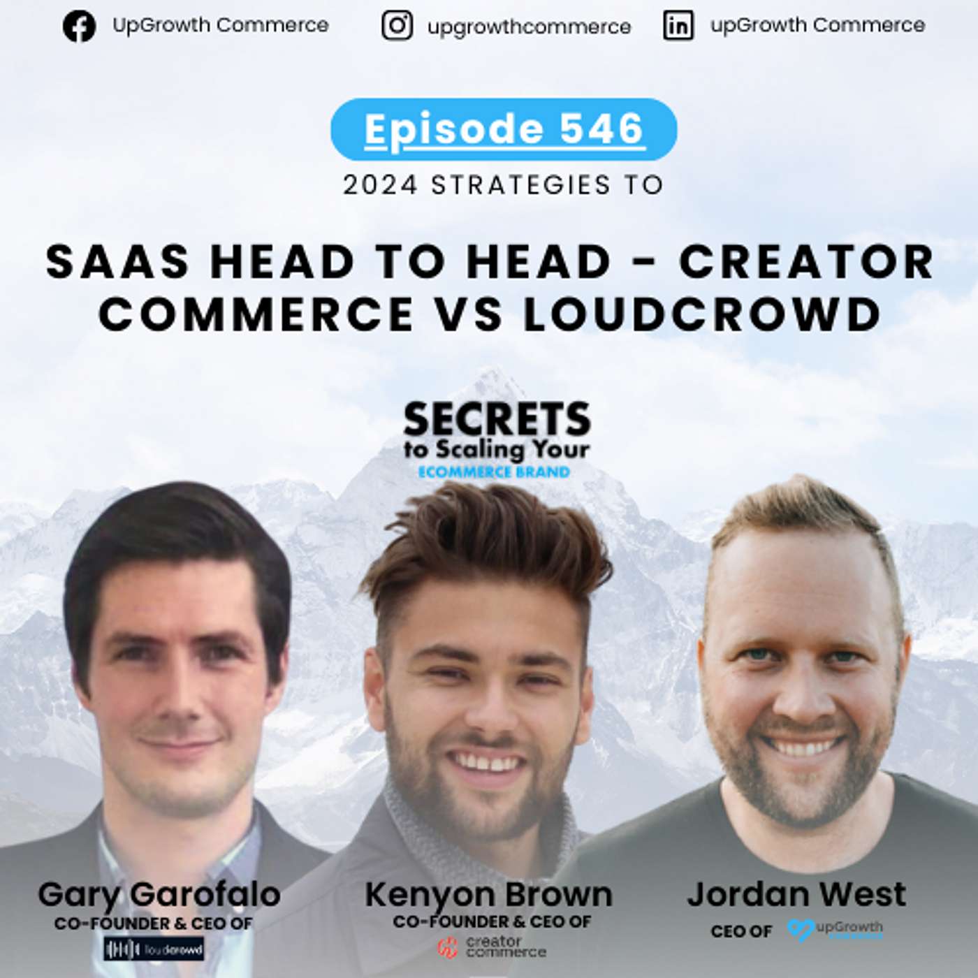 Ep 546: SAAS Head To Head - CreatorCommerce vs LoudCrowd with Kenyon Brown, Gary Garofalo